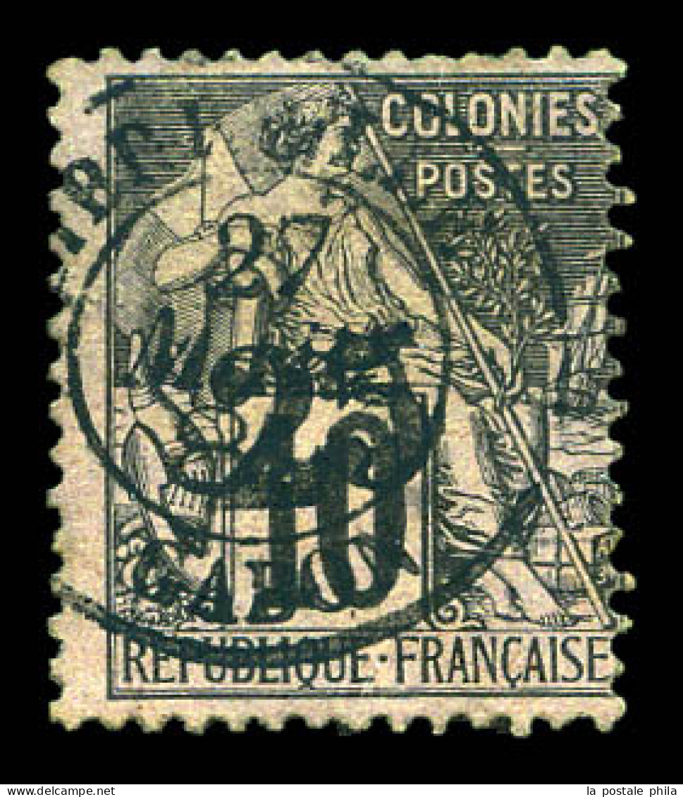 N°9, 25 Sur 10 Noir Sur Lilas, Tirage 400 Exemplaires. SUP. R. (signé Scheller/certificat)  Qualité: Oblitéré  Cote: 240 - Used Stamps