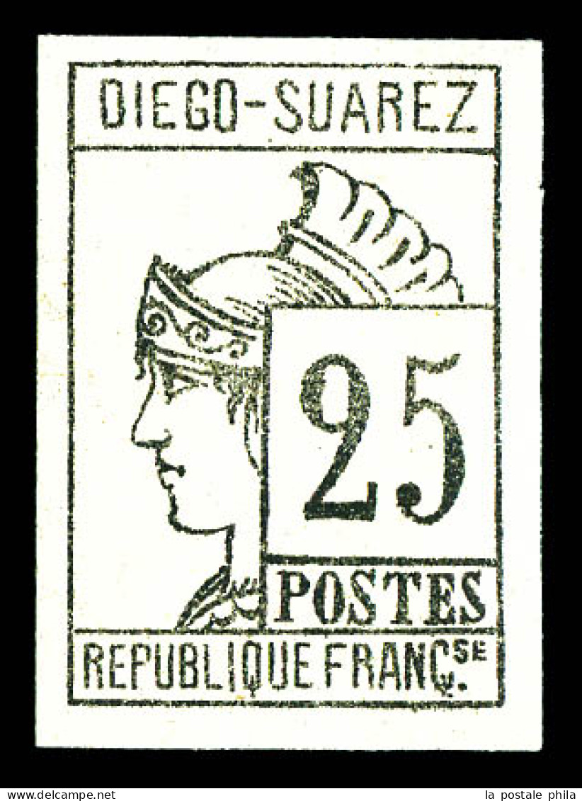 N°9, 25c Gris-noir, Fraîcheur Postale. SUP (certificat)  Qualité: **  Cote: 640 Euros - Unused Stamps