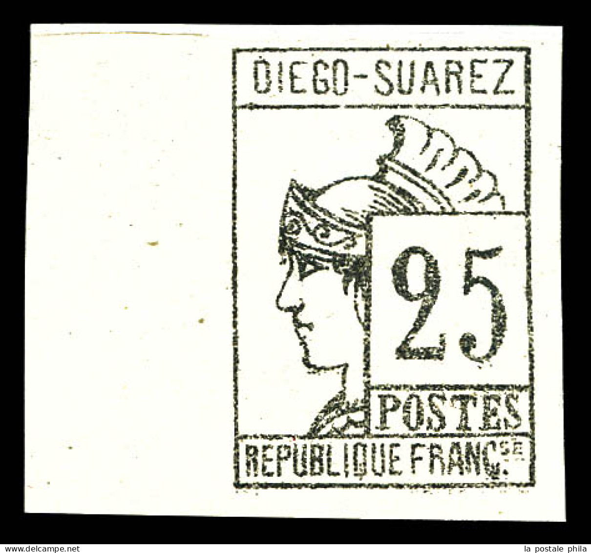 N°9, 25c Gris-noir, Fraîcheur Postale, Bord De Feuille. SUP (signé Champion/Calves)  Qualité: *  Cote: 320 Euros - Unused Stamps