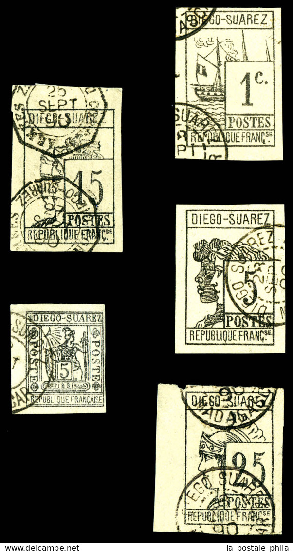 N°6/10, Série Lithographiée De 1890 Et 5c Gris-noir De 1891. B/TB  Qualité: Oblitéré  Cote: 930 Euros - Oblitérés