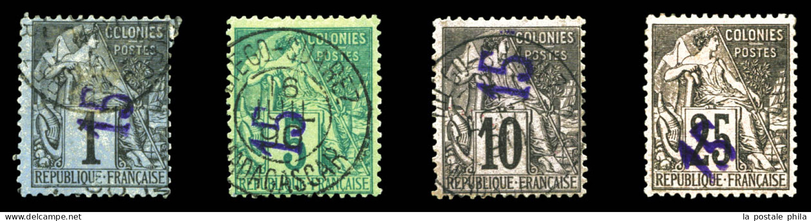 N°1, 2, 3 Et 5 *, Les 4 Exemplaires TB  Qualité: Oblitéré  Cote: 545 Euros - Used Stamps