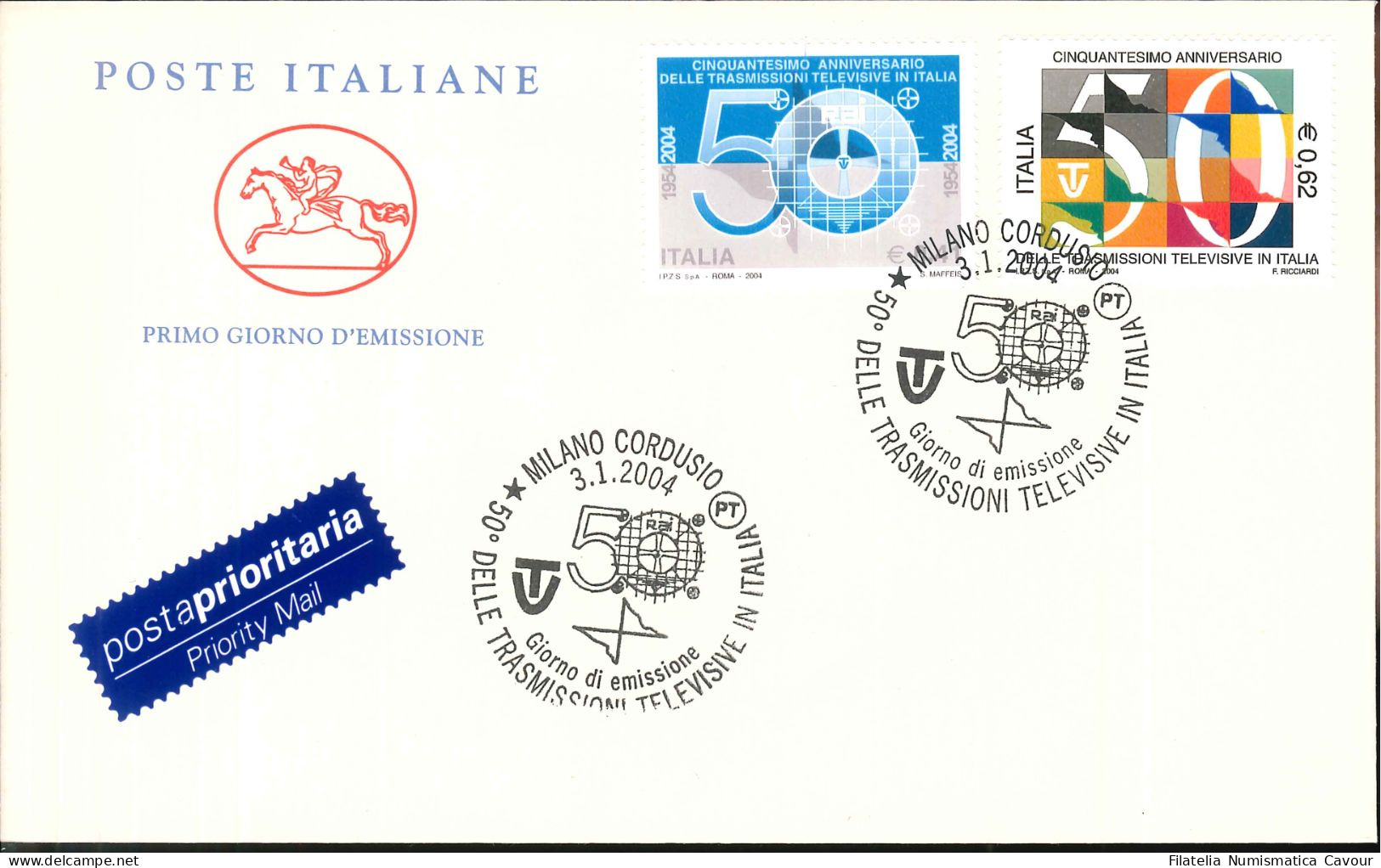 2004 - FDC Annata Completa 52 Buste "CAVALLINO" + Annulli Speciali  - VEDI VIEDO (1190) - FDC