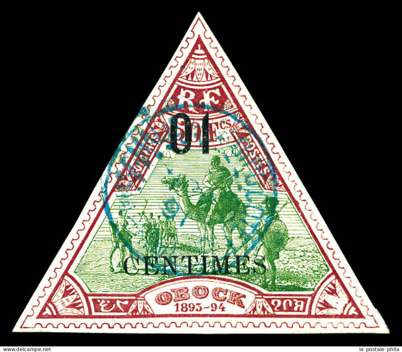 N°36a, Erreur, 01c Sur 50f. TTB (signé Brun)  Qualité: Oblitéré  Cote: 280 Euros - Used Stamps