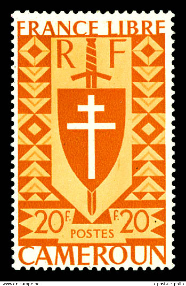 N°262c, 20f Orange: Erreur De Couleur. TTB (certificat)  Qualité: *  Cote: 400 Euros - Unused Stamps