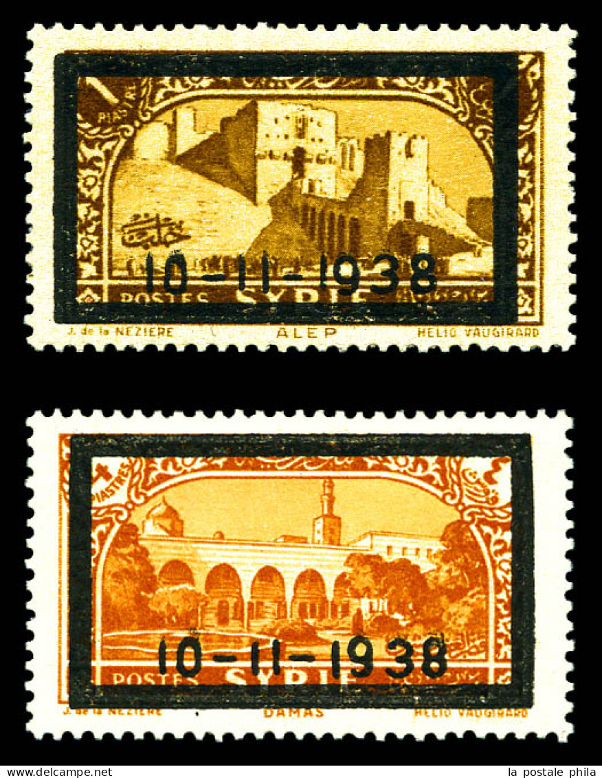 N°14a Et 16a: Les 2 Valeurs 'Sandjak D'Alexandrette' Manquant. SUP (certificat)  Qualité: **  Cote: 720 Euros - Unused Stamps