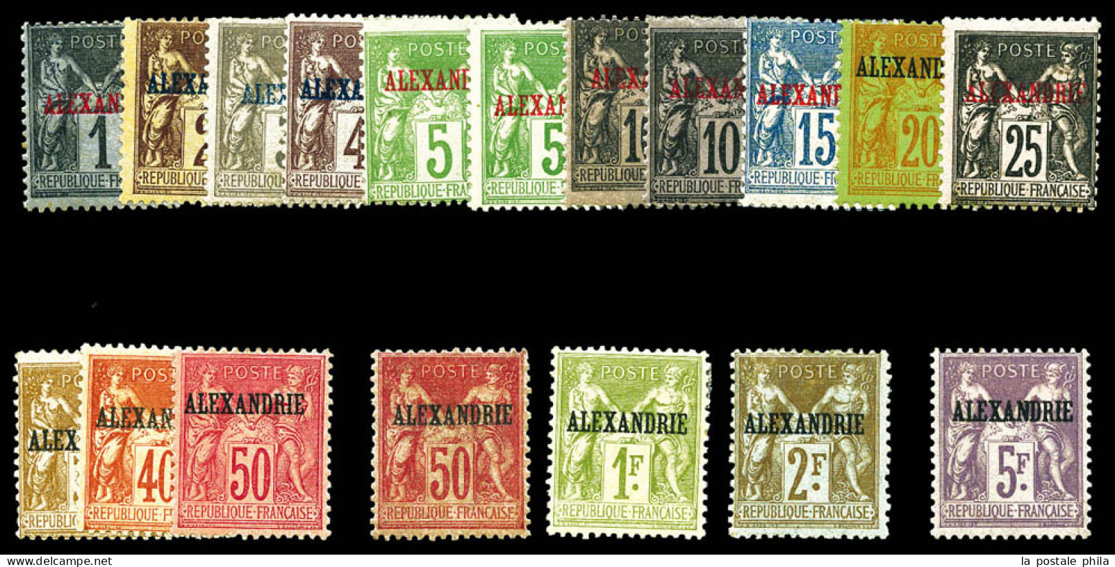 N°1/18, Série Complète Sf N°3A, (n°18 (*), Les 18 Valeurs TTB (certificat)  Qualité: *  Cote: 990 Euros - Unused Stamps