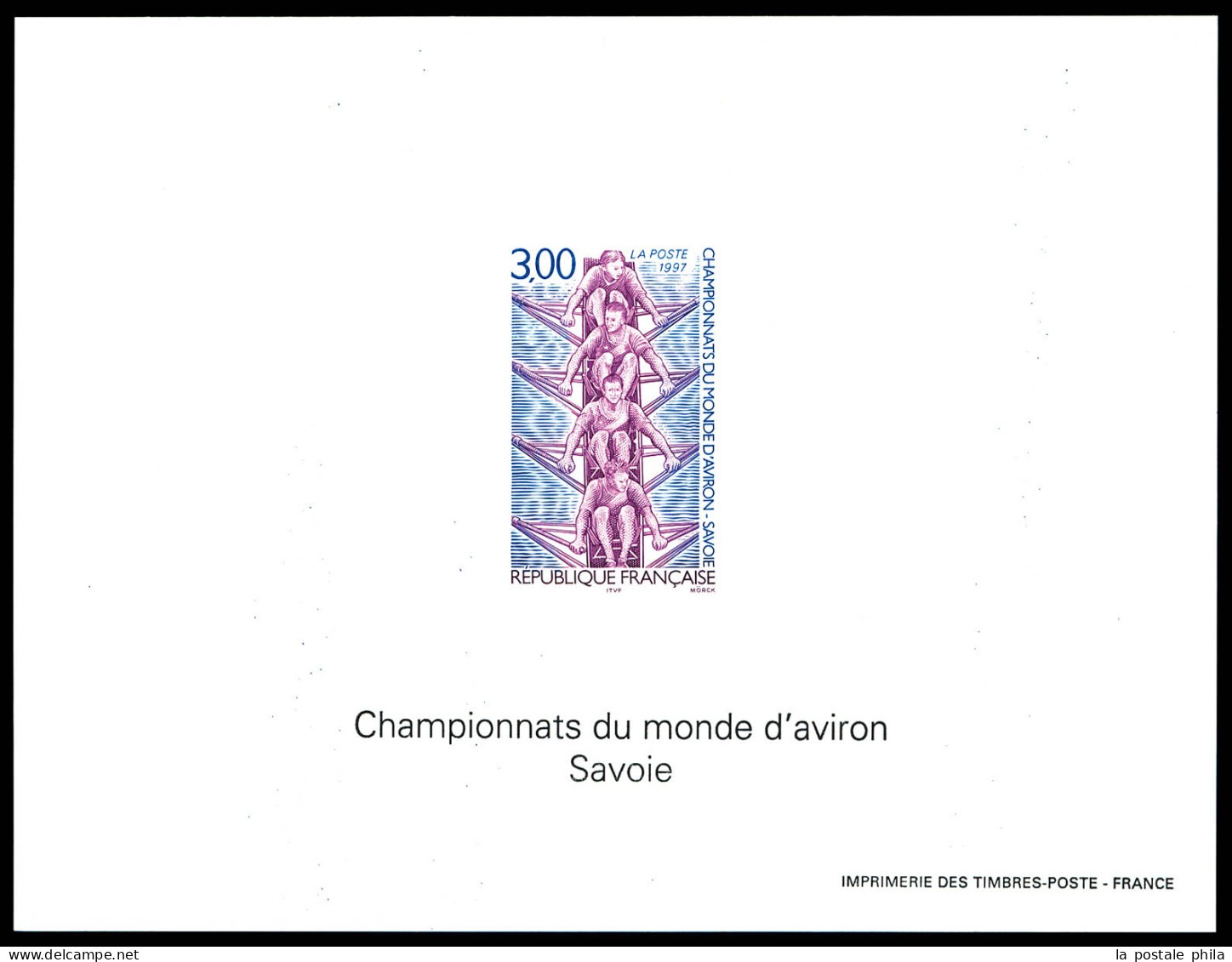 N°3102, Championnat D'aviron En Feuillet Gommé Non Dentelé, TB  Qualité: **  Cote: 125 Euros - Luxury Proofs