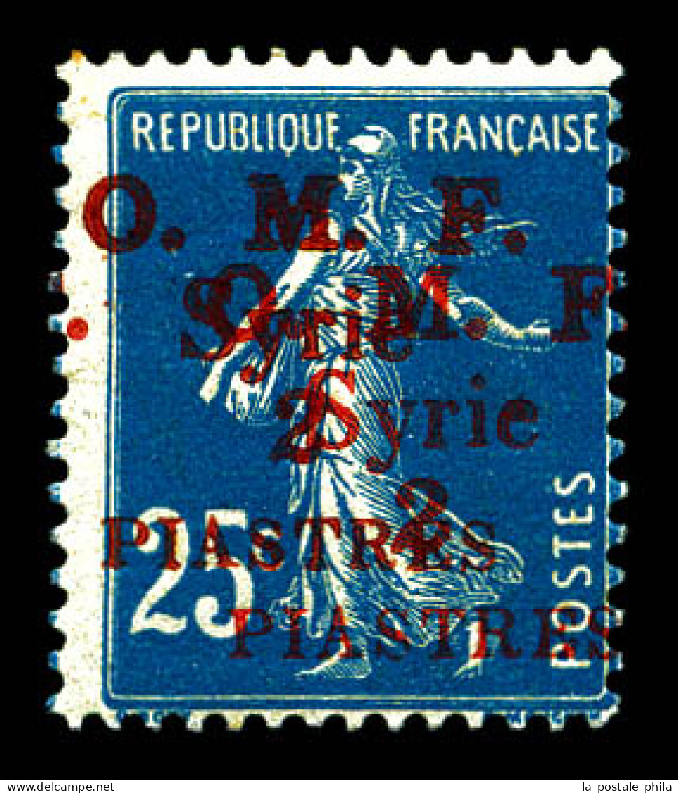 N°37c, 2 Pi Sur 25c Bleu: Double Surcharge. TTB  Qualité: **  Cote: 160 Euros - Unused Stamps