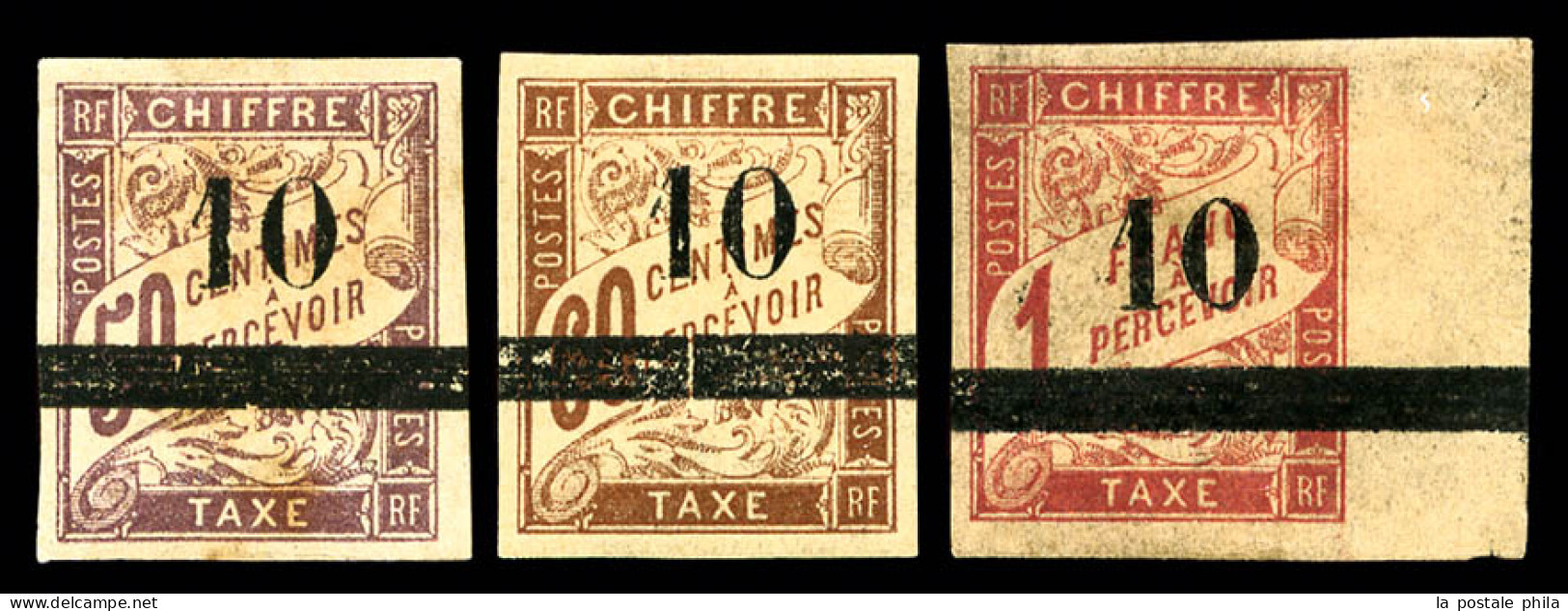 N°1/3, Série De 1903, Les 3 Valeurs TB (certificat)  Qualité: *  Cote: 880 Euros - Impuestos