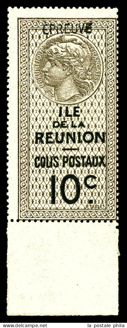 Colis-Postaux N°9c, 10c Brun Et Brun-noir Surchargé 'EPREUVE', Bdf, SUP (certificat)  Qualité: *  Cote: 550 Euros - Unused Stamps