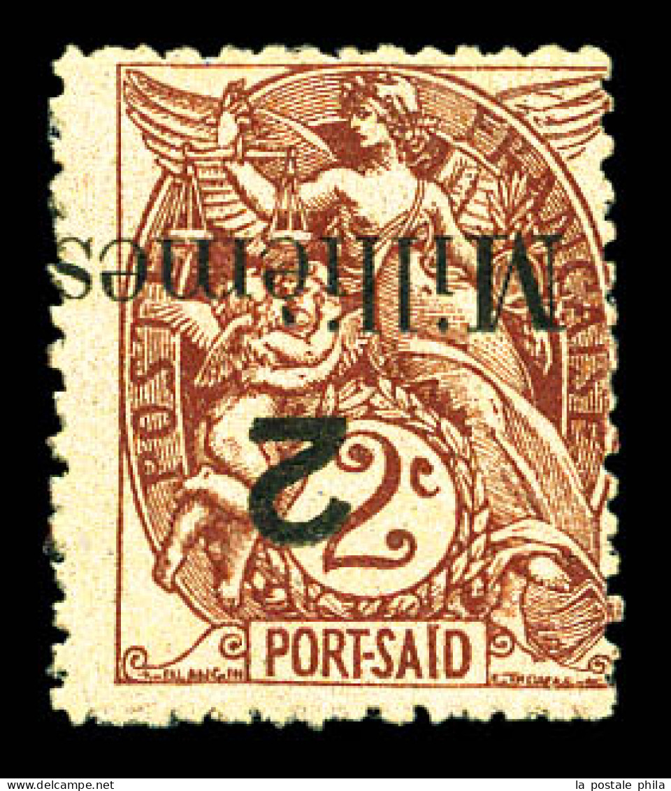 N°62Ba, Erreur: 2 M S 2c Brun-lilas, Surcharge Renversée. TB  Qualité: **  Cote: 395 Euros - Unused Stamps