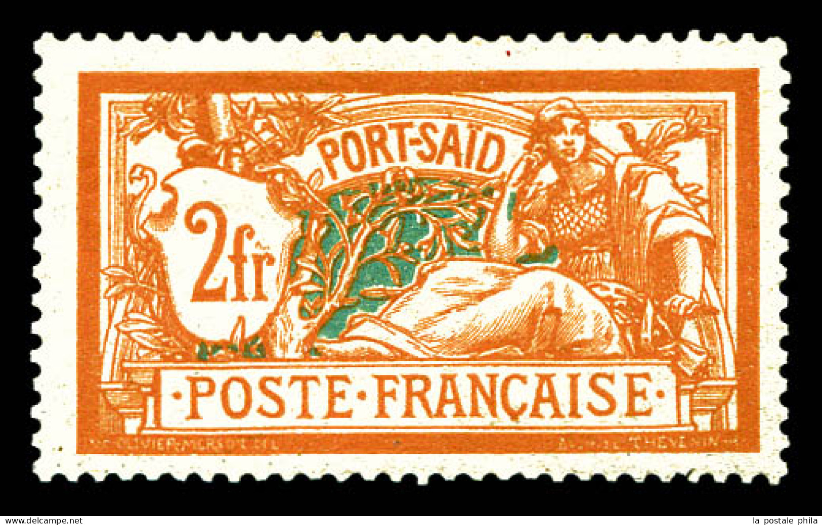 N°59a, 2f Orange: Sans Surcharge. SUP. R. (signé/certificat)  Qualité: *  Cote: 1000 Euros - Unused Stamps