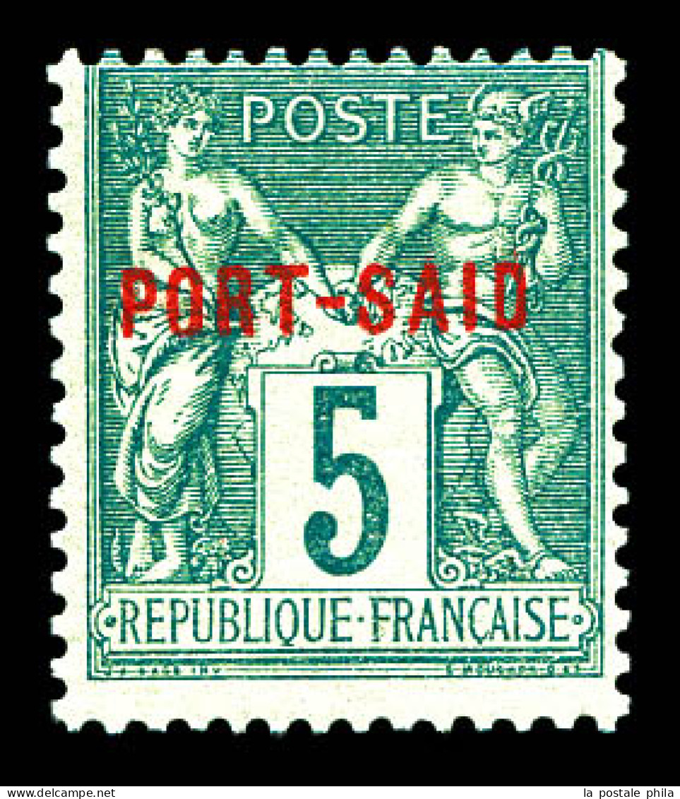 N°6A, 5c Vert-jaune. SUP (certificat)  Qualité: **  Cote: 400 Euros - Unused Stamps