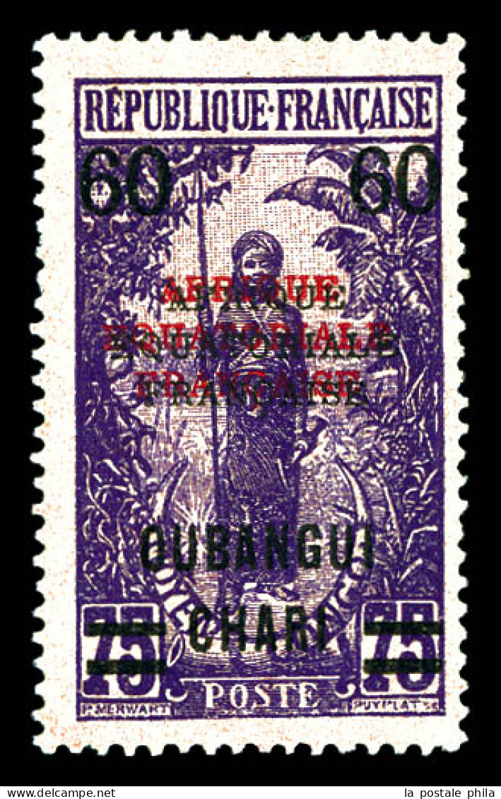 N°57b, 60 Sur 75c Violet Et Rose: Double Surcharge, Noire Et Rouge. TTB  Qualité: *  Cote: 300 Euros - Unused Stamps