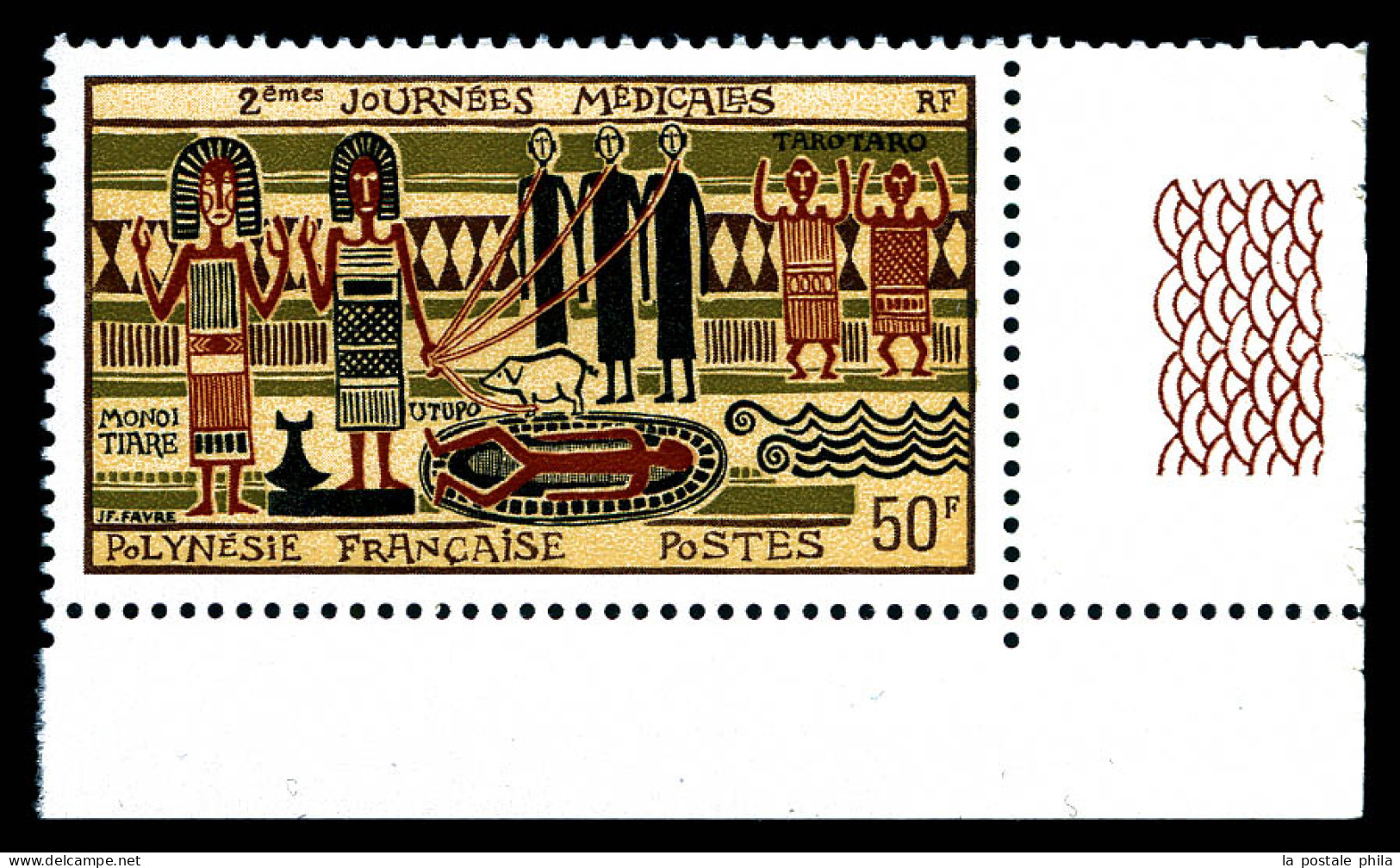 N°93A, Non émis, 50F: 2è Journée Médicale Cdf, SUPERBE. R.R.R (certificat)  Qualité: **  Cote: 8000 Euros - Unused Stamps