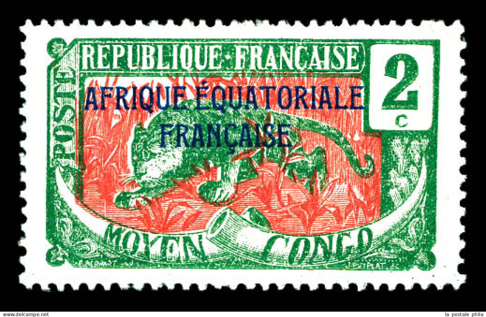 N°44a, 2c Vert Et Rose: Sans Surcharge C. TTB (signé Brun)  Qualité: *  Cote: 220 Euros - Unused Stamps