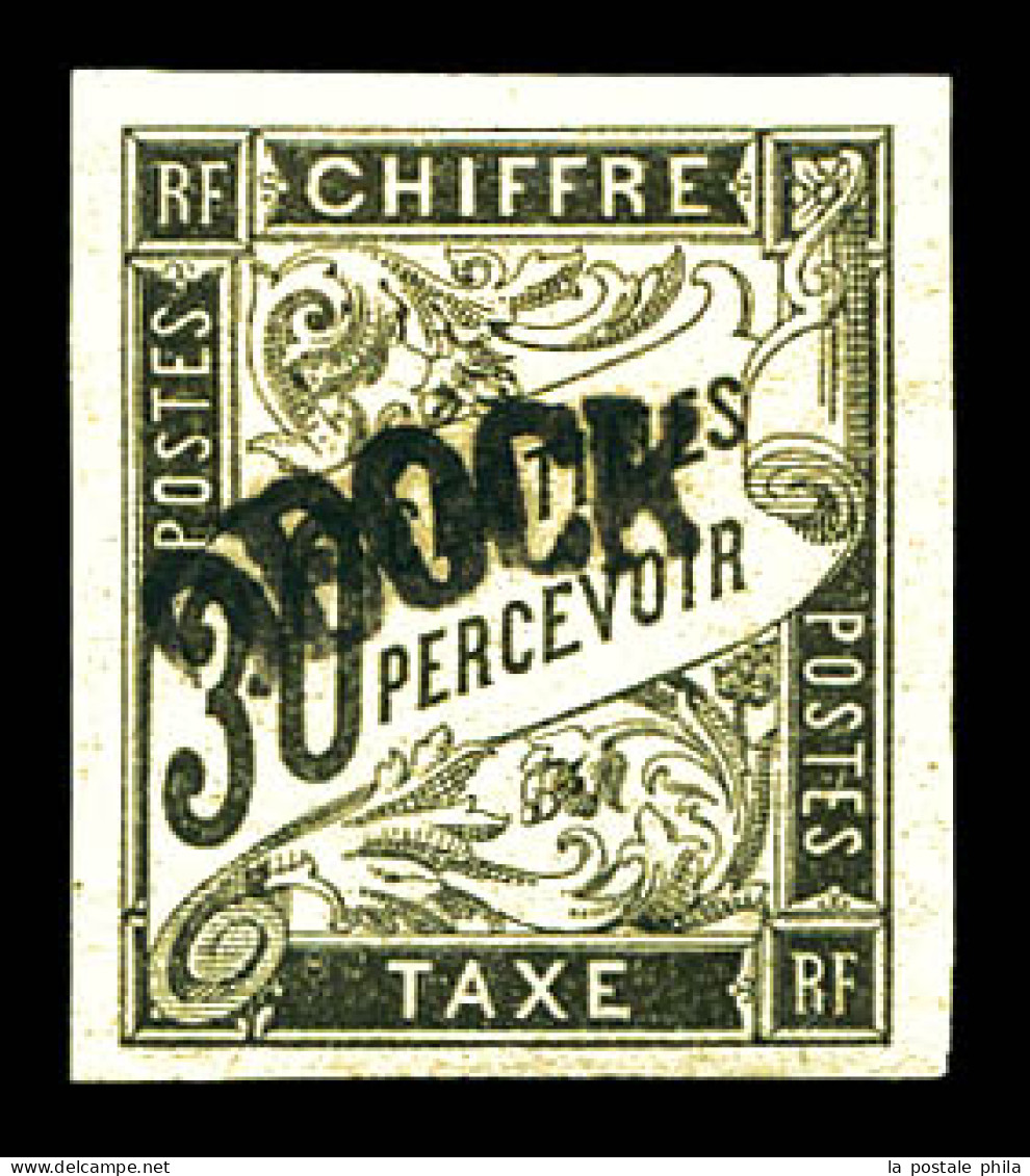 Taxe N°3, 30c Noir, Frais. TTB (signé Brun/Calves/certificat)  Qualité: *  Cote: 550 Euros - Unused Stamps