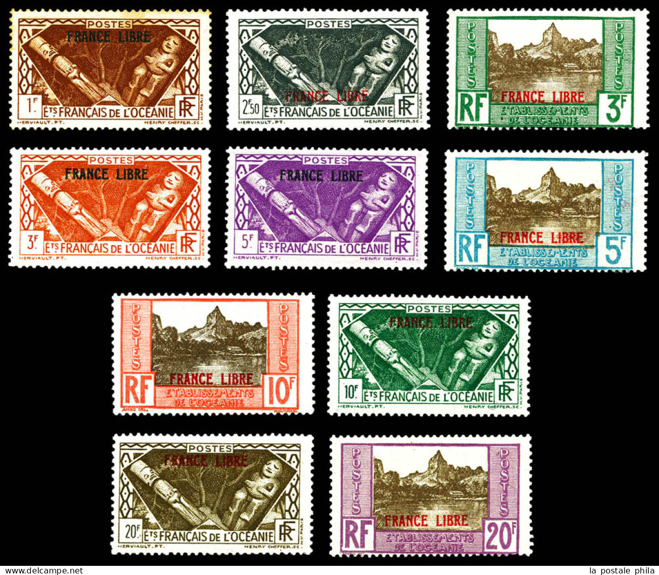 N°140/149, Série FRANCE LIBRE DE 1941. TB  Qualité: **  Cote: 695 Euros - Unused Stamps