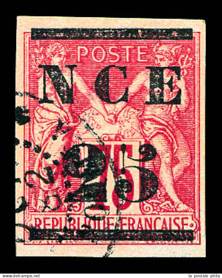 N°5, 25 Sur 75c Rose. TTB (signé Scheller/certificat)  Qualité: Oblitéré  Cote: 550 Euros - Used Stamps