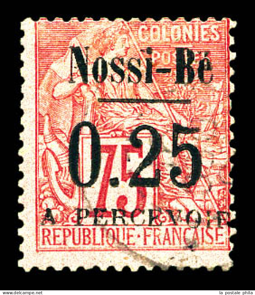 N°17, 0.25 Sur 75c Rose, Tirage 500 Exemplaires. SUP (signé Brun/certificat)  Qualité: Oblitéré  Cote: 775 Euros - Used Stamps