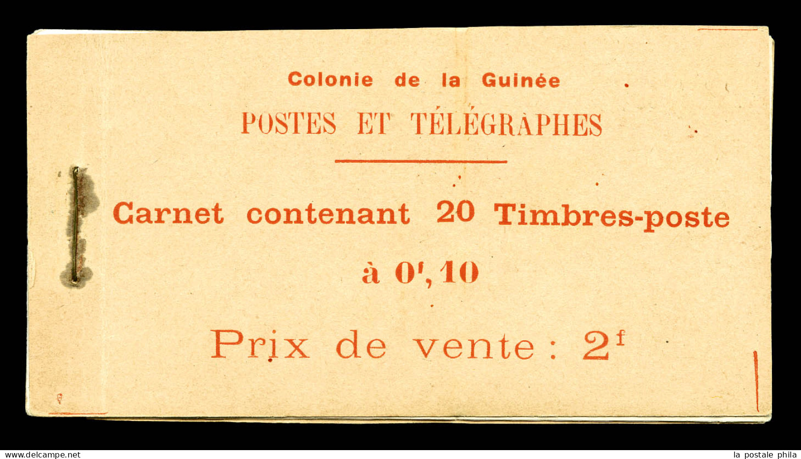 Carnet N°67-C1, 10c Gué De Kitim, Carnet De 20 Timbres Sur Papier Couché. TTB. R. (certificat)  Qualité: **   - Unused Stamps