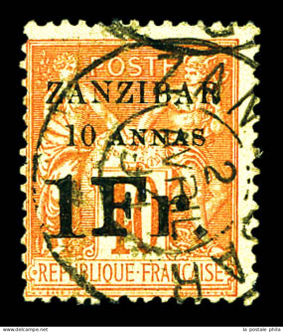 N°16Aa, 10a Et 1f S 40c Rouge-orange, Point En Losange. TTB. R. (certificat)  Qualité: Oblitéré  Cote: 850 Euros - Used Stamps
