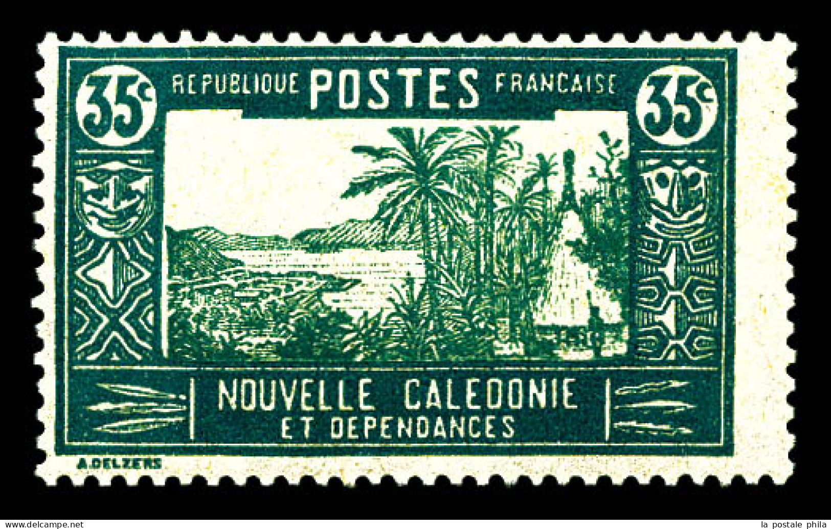 N°51Aa, 35c Vert-bleu Sans Surcharge, SUP (certificat)  Qualité: **  Cote: 415 Euros - Unused Stamps