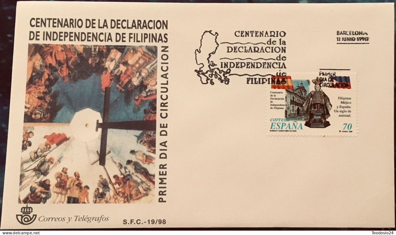 FDC  1998.- Independencia De Filipinas. - FDC