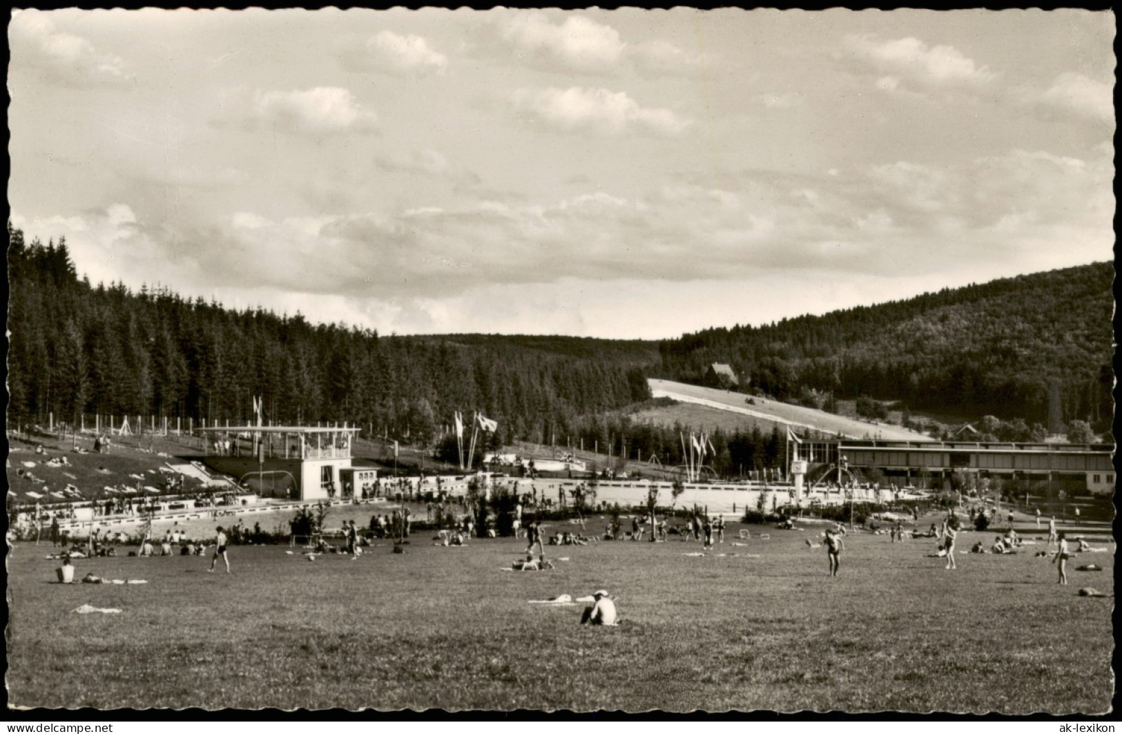 Ansichtskarte Heidenheim An Der Brenz Schwimmbad 1963 - Heidenheim