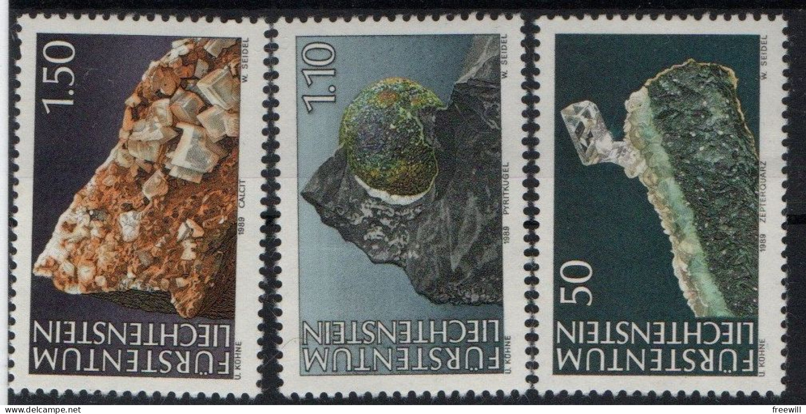 Liechtenstein 1989 Pierres Stones MNH - Unused Stamps