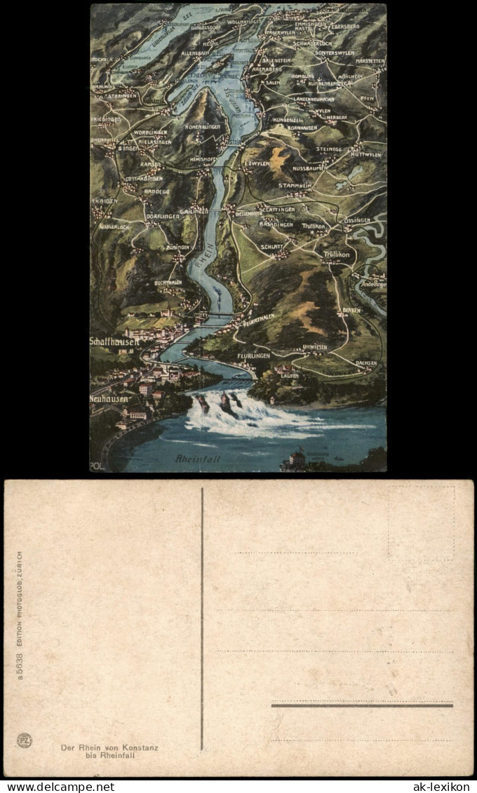 Ansichtskarte  Der Rhein Von Konstanz Bis Rheinfall 1910 - Unclassified
