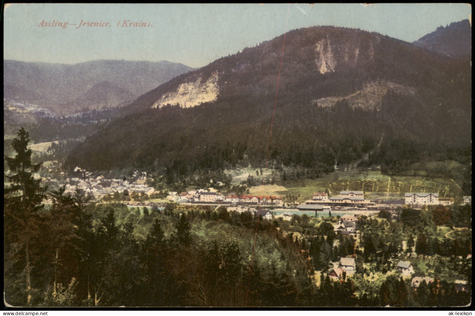 Postcard Aßling Jesenice Blick Auf Die Stadt Gorenjska 1812 - Slovenia