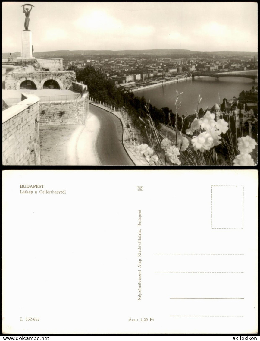 Budapest Panorama Totalansicht, Látkép A Gellérthegyről 1960 - Hungary