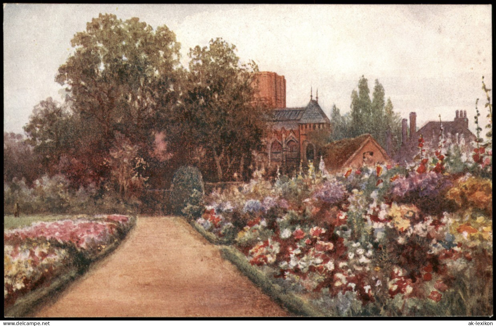 Postcard Stratford-upon-Avon SHAKESPEARF'S GARDEN, Künstlerkarte 1910 - Autres & Non Classés