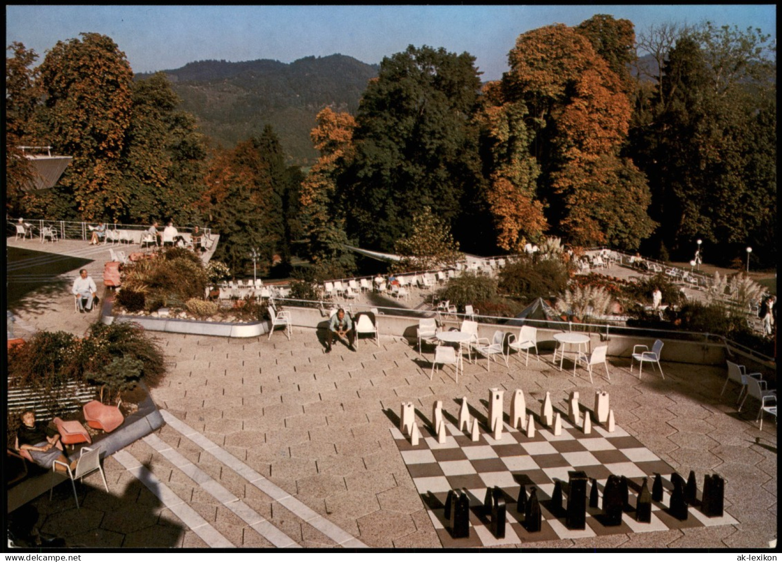 Ansichtskarte Badenweiler Kurhaus Mit Schachspiel 1980 - Badenweiler