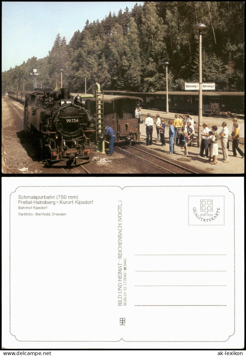 Kipsdorf Altenberg (Erzgebirge) Schmalspurbahn Freital  Bahnhof Kipsdorf  1990 - Kipsdorf