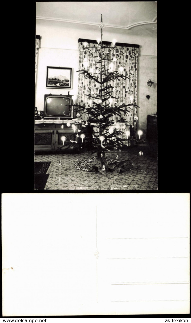 Weihnachten - Christmas, Weihnachtsbaum - Wohnstube 1955 Privatfoto Foto - Sonstige & Ohne Zuordnung