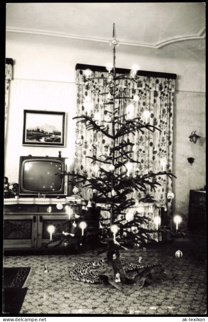 Weihnachten - Christmas, Weihnachtsbaum - Wohnstube 1955 Privatfoto Foto - Sonstige & Ohne Zuordnung