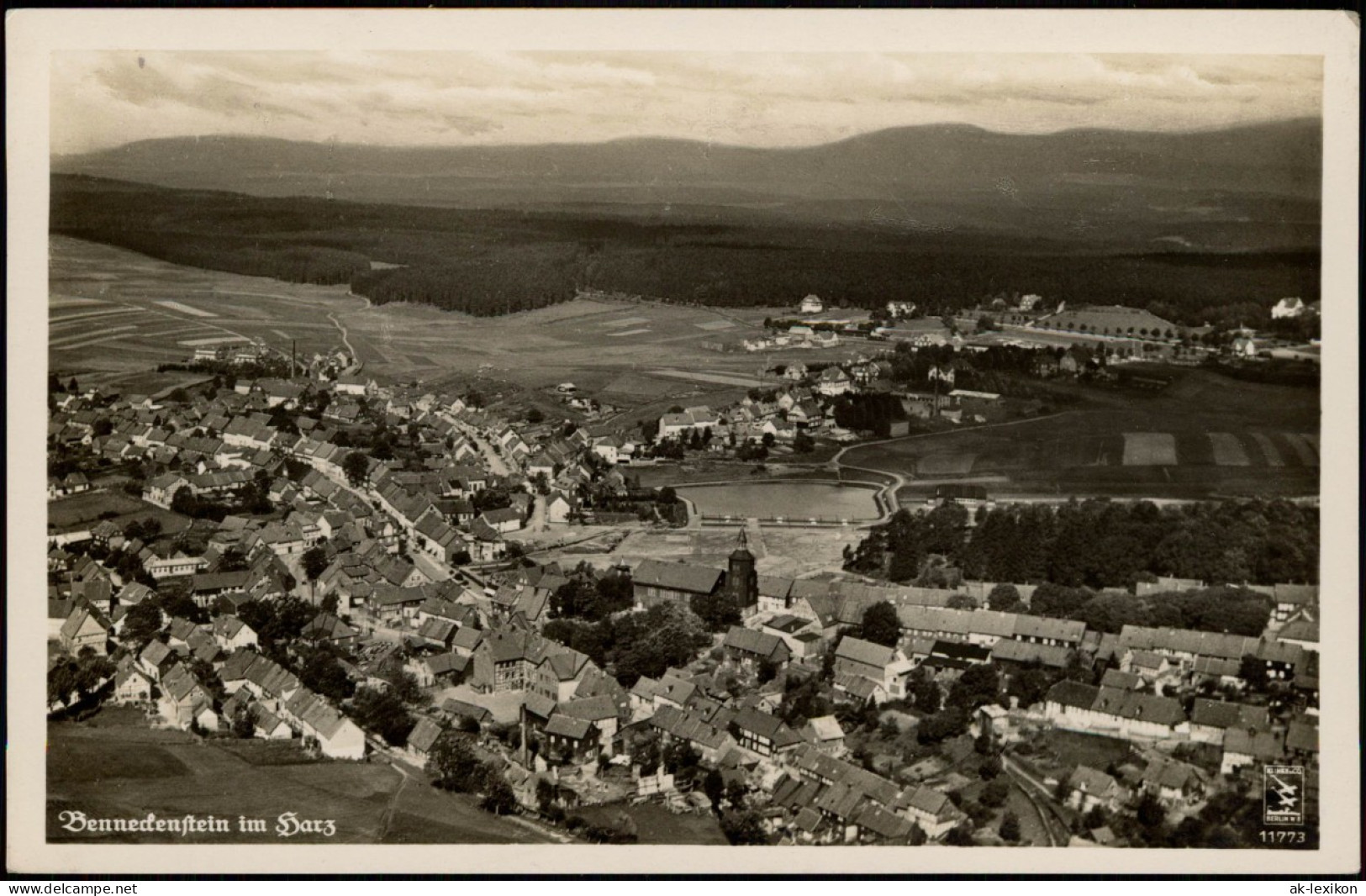 Ansichtskarte Benneckenstein Luftbild Aus 150 M Höhe 1931 - Other & Unclassified
