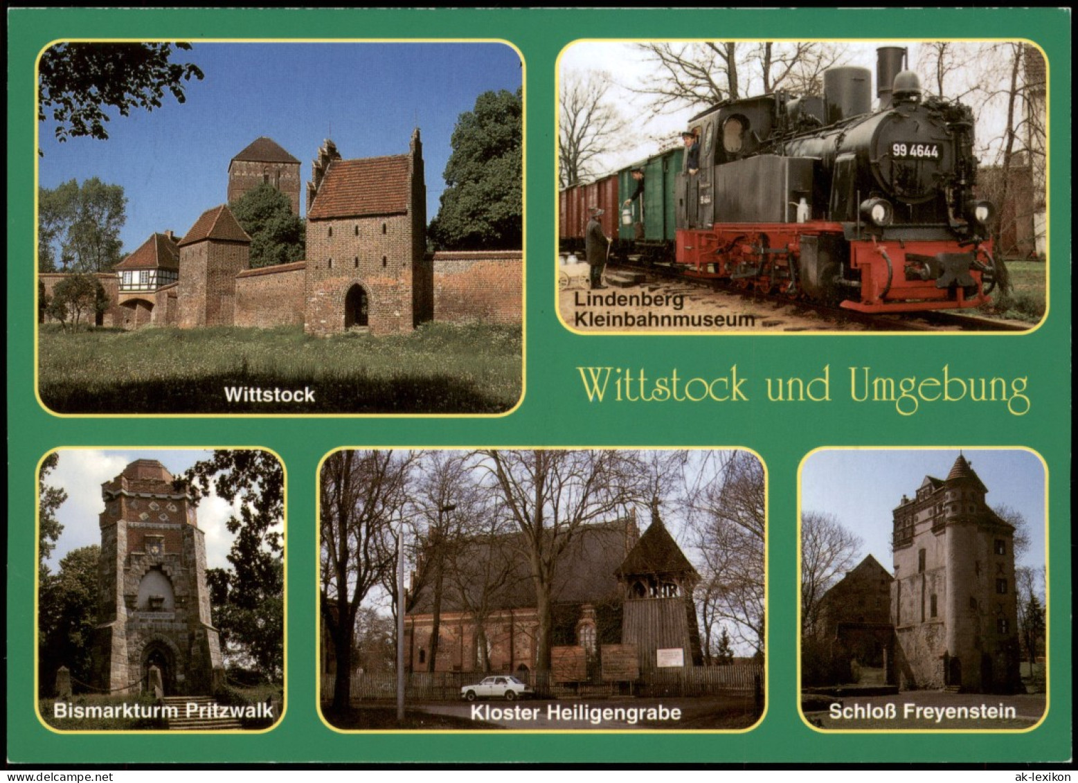 Wittstock/Dosse  Mit Kleinbahn-Museum Lindenberg, Bismarkturm Pritzwalk 2000 - Wittstock