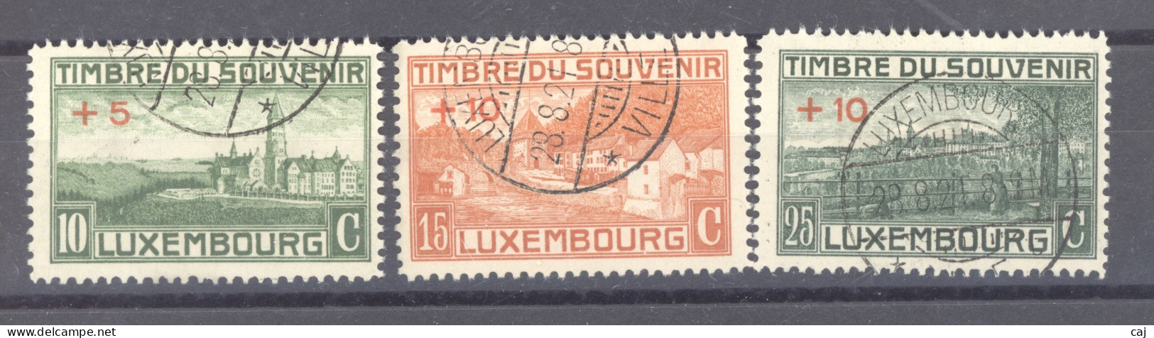 Luxembourg  :  Mi  137-39  (o) - Oblitérés