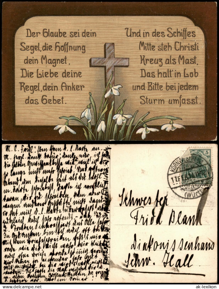 Sprüche/Gedichte (Religion/Kirche) - Der Glaube Sei Dein Segel 1914 - Música