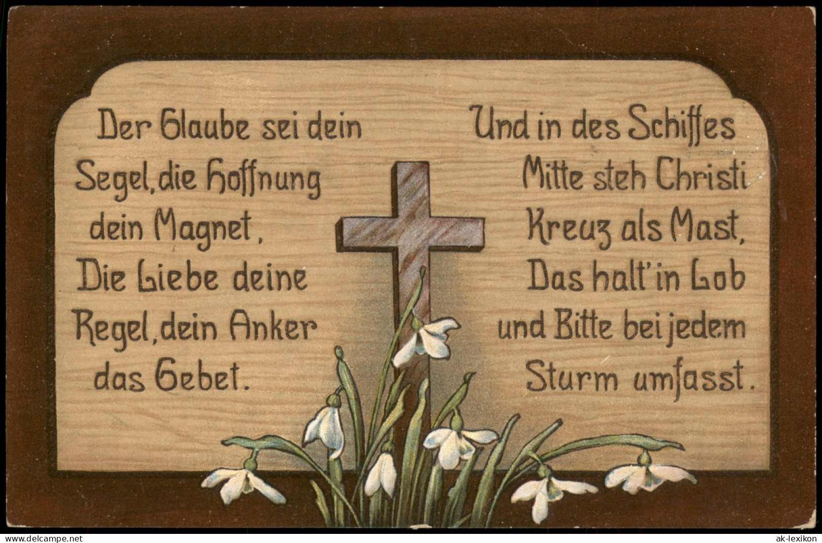 Sprüche/Gedichte (Religion/Kirche) - Der Glaube Sei Dein Segel 1914 - Música