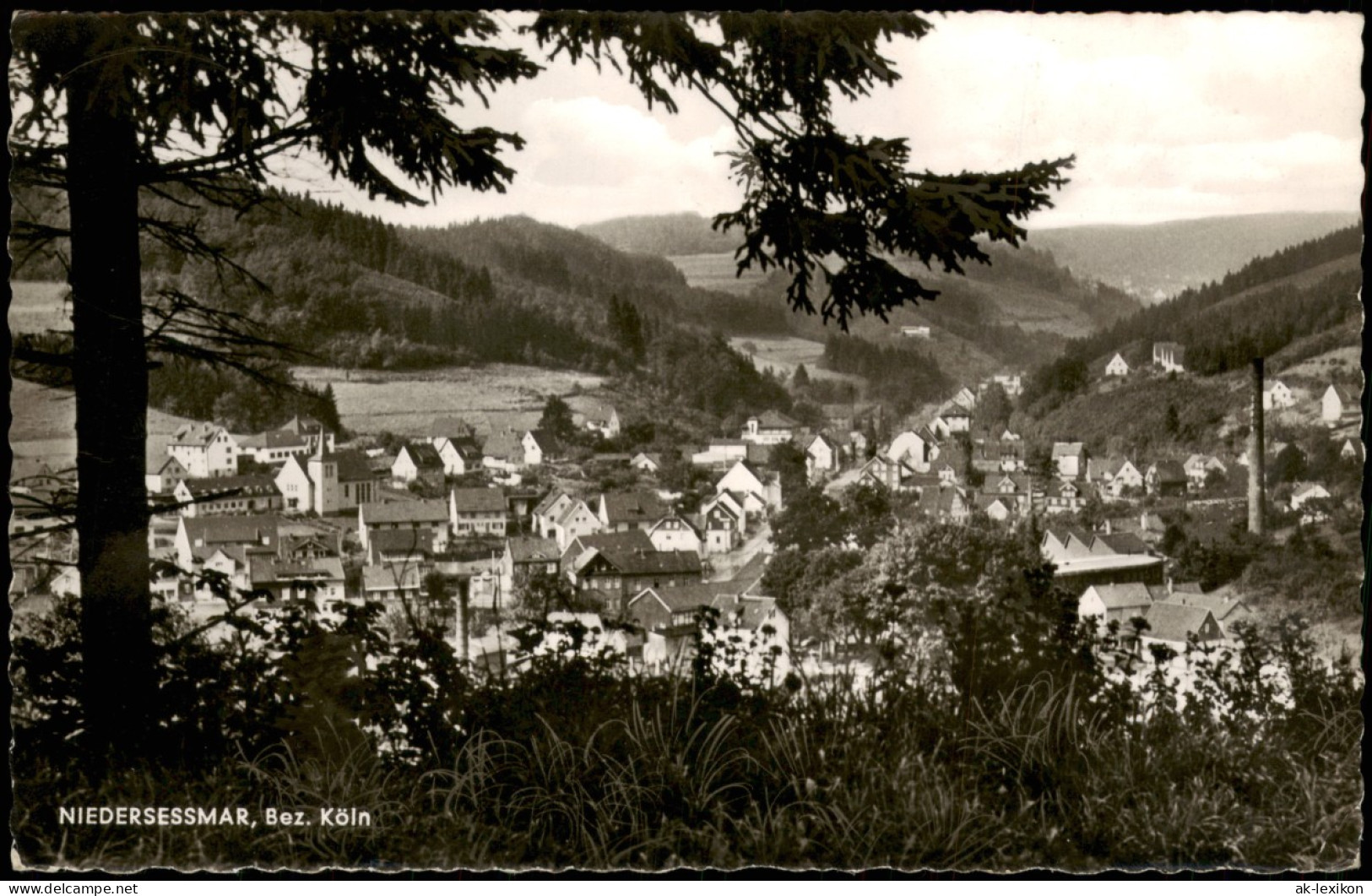 Ansichtskarte Niederseßmar-Gummersbach Stadtblick Bez. Köln 1965 - Gummersbach