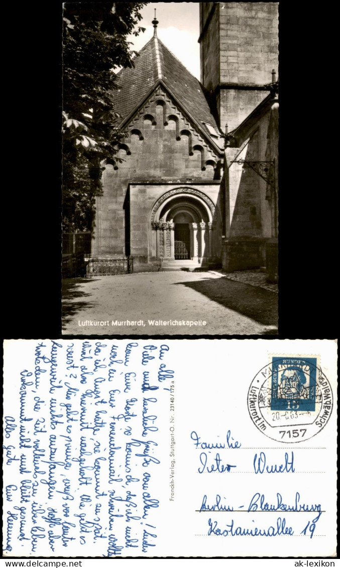 Ansichtskarte Murrhardt Walterichskapelle 1963 - Other & Unclassified