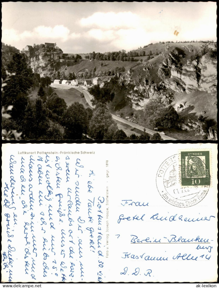 Ansichtskarte Pottenstein Blick In Das Tal - Fotokarte 1962 - Pottenstein