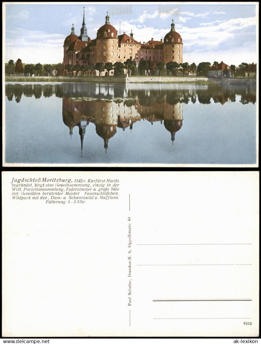 Ansichtskarte Moritzburg Kgl. Jagdschloss - Im Teich Gespiegelt 1929 - Moritzburg