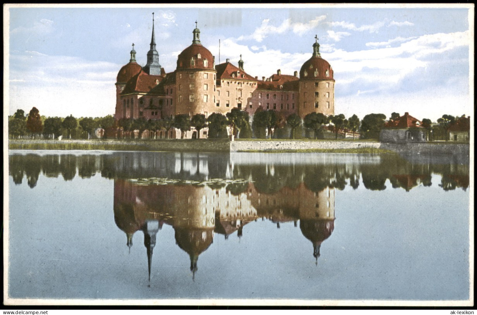 Ansichtskarte Moritzburg Kgl. Jagdschloss - Im Teich Gespiegelt 1929 - Moritzburg