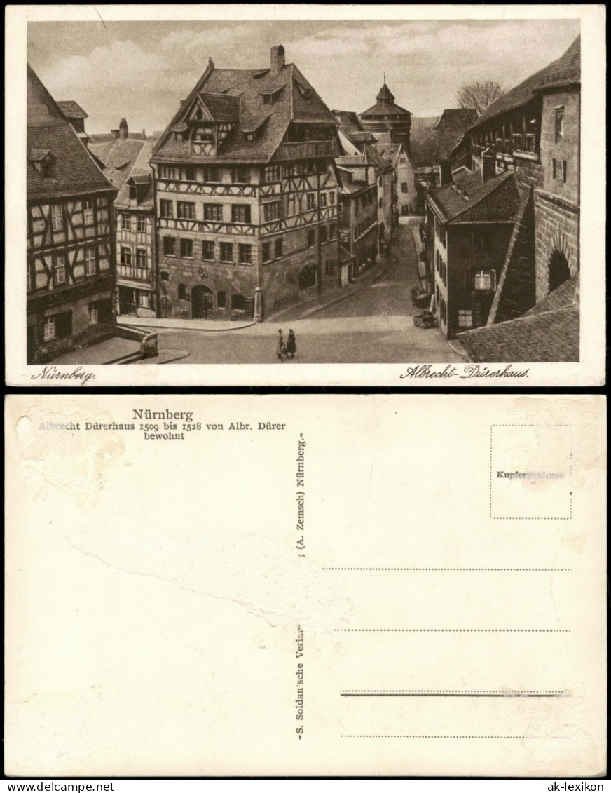 Ansichtskarte Nürnberg Albrecht-Dürer-Haus, Straße 1924 - Nuernberg