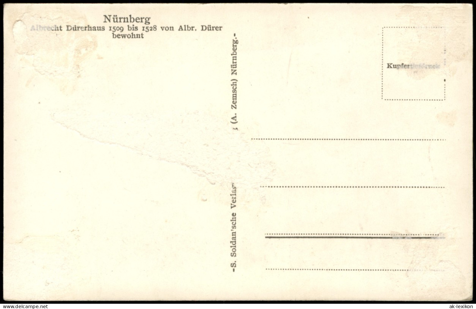 Ansichtskarte Nürnberg Albrecht-Dürer-Haus, Straße 1924 - Nuernberg